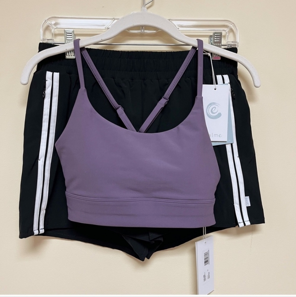 Johnny Was Calme Sports Bra & Shorts Set